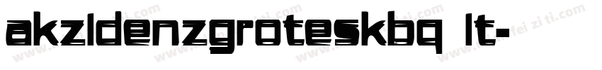 akzidenzgroteskbq it字体转换